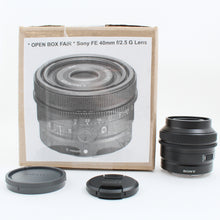 * OPEN BOX FAIR * Sony FE 40mm f/2.5 G Lens