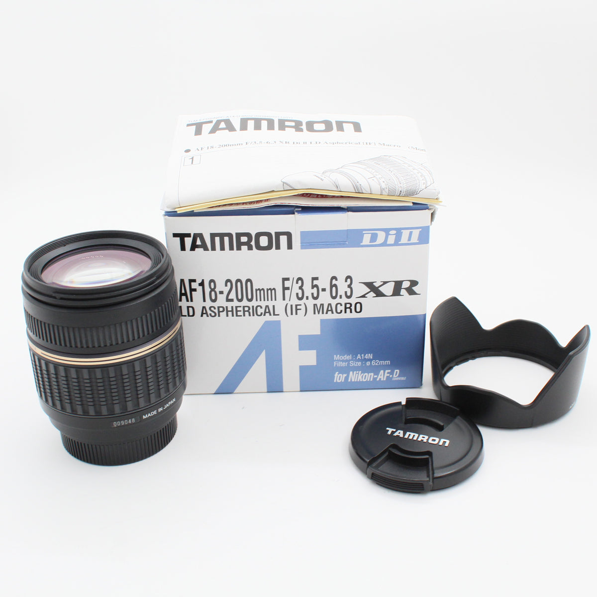 * USED * Tamron AF 18-200mm f/3.5-6.3 XR LD Macro Di II Lens Nikon F Mount Boxed