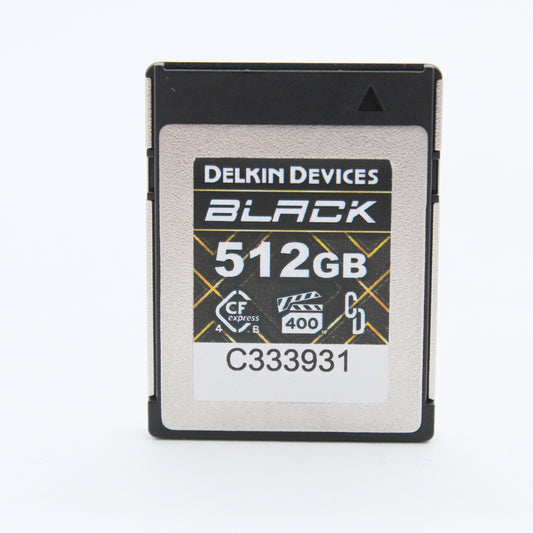 * OPEN BOX EXCELLENT * Delkin Devices BLACK CFexpress Type B 4.0 Memory Card - 512GB