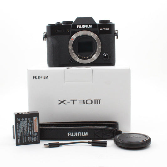 * OPEN BOX EXCELLENT * FUJIFILM X-T30 III Mirrorless Digital Camera (Black)
