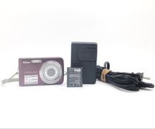 * USED * Nikon Coolpix S210 Metallic Plum Digital Camera