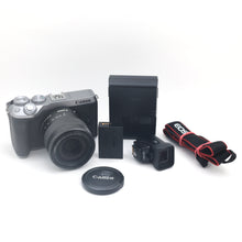 * USED * Canon EOS M6 Mark II w/EF-M 18-55mm f/3.5-5.6 IS USM Lens +EVF-DC1 Finder - Shutter