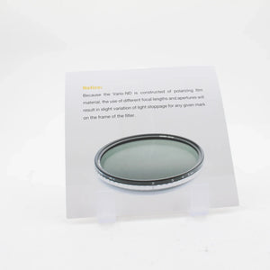 * OPEN BOX EXCELLENT * NiSi 49mm True Color ND-VARIO Pro Nano 1-5 Stop Variable Neutral Density Filter at PROCAM | procam.com