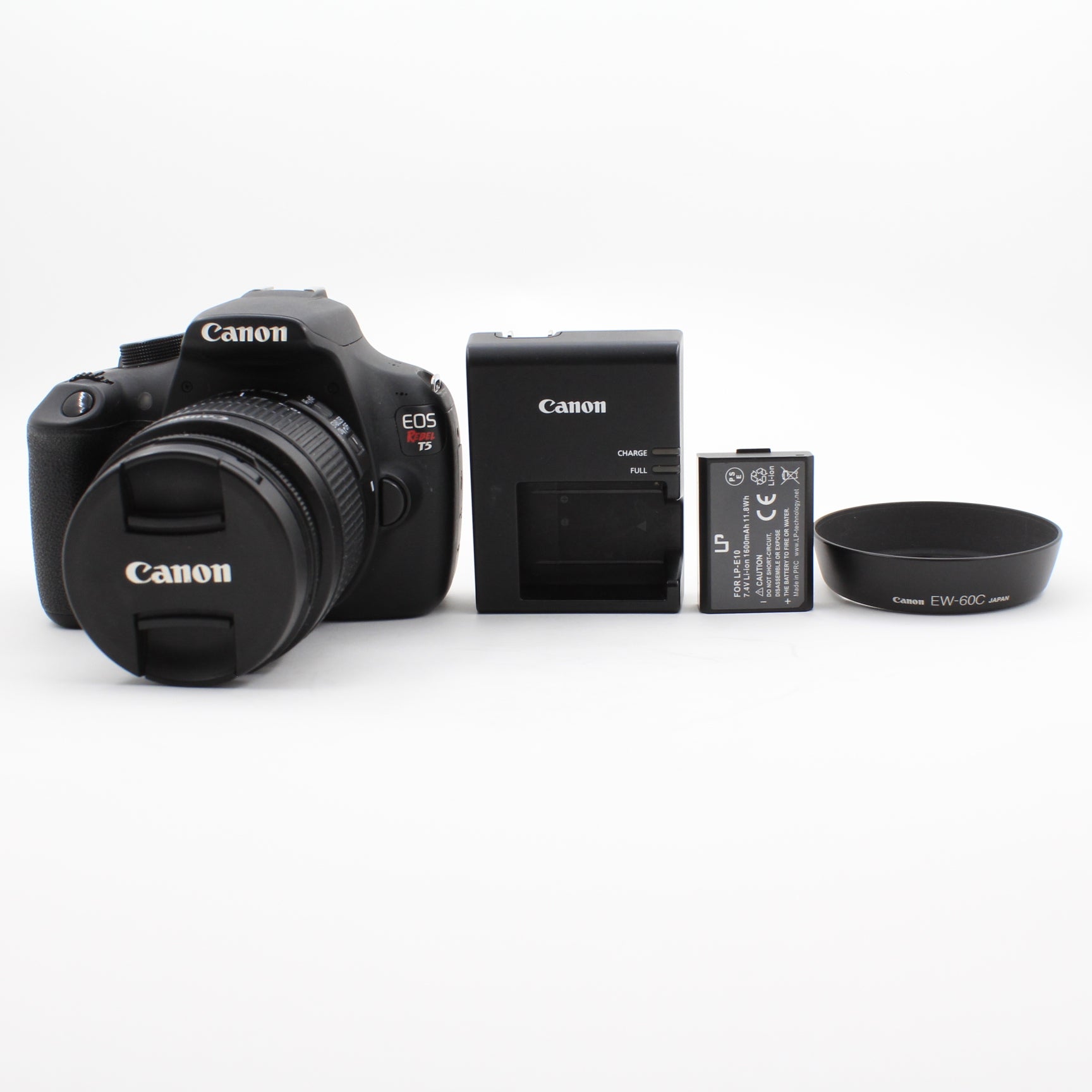 * USED * Canon EOS Rebel T5 with EF-S 18-55mm f/3.5-5.6 IS II Lens SHUTTER 9210