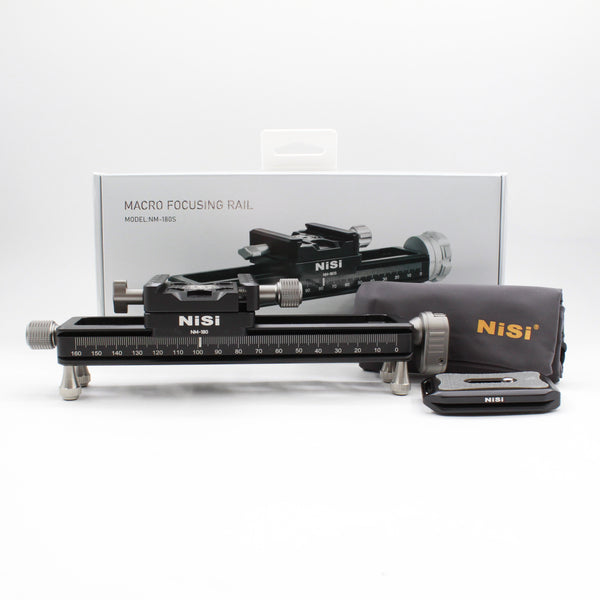 * OPEN BOX EXCELLENT * NiSi Macro Focusing Rail NM-180 With 360-Degree Rotating Clamp