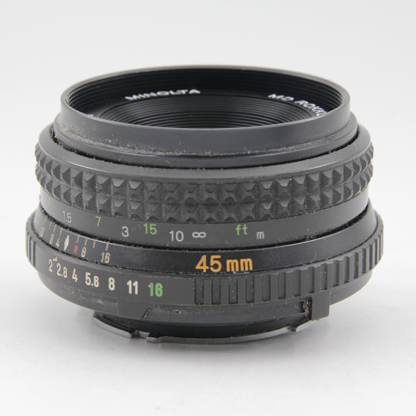 *** USED  *** Minolta MD Rokkor-X 45mm f/2 Lens