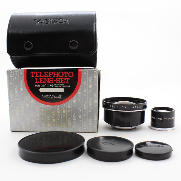 * USED * Yashica Telephoto Lens-Set for TLR 2 1/4 Film Camera Boxed