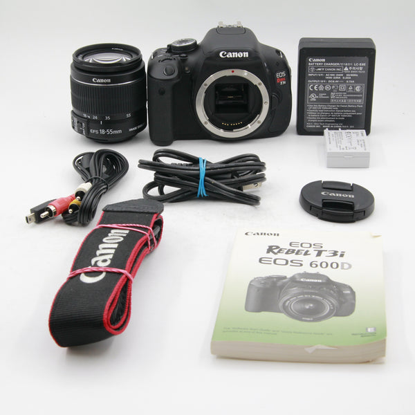 *** USED *** Canon EOS Rebel T3i w/ EF-S 18-55mm F/3.5-5.6 IS II Lens - 542 Shutter Count