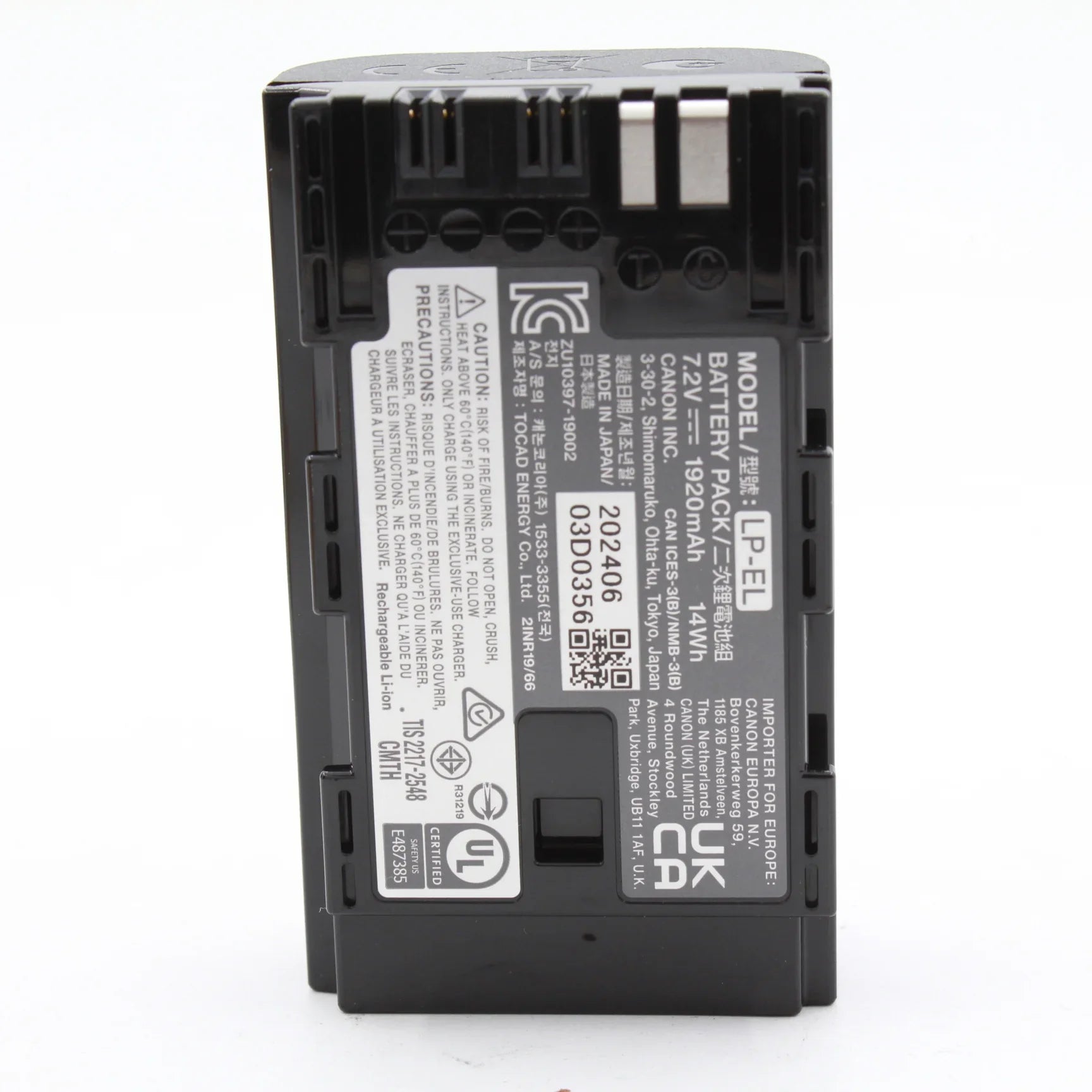 * OPEN BOX EXCELLENT * Canon LP-EL Lithium-Ion Battery Pack for Speedlite EL-1 at PROCAM | procam.com