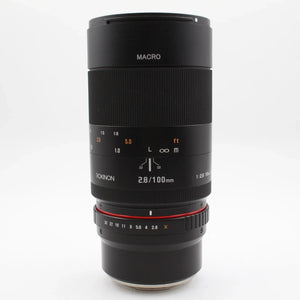 * USED * Rokinon 100mm F2.8 ED UMC Telephoto Macro Lens for Fuji X Mount at PROCAM | procam.com