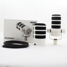 * OPEN BOX GOOD * RODE PodMic USB and XLR Dynamic Broadcast Microphone (White)