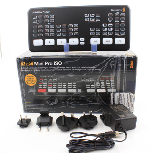 * OPEN BOX EXCELLENT * Blackmagic Design ATEM Mini Pro ISO HDMI Live Stream Switcher
