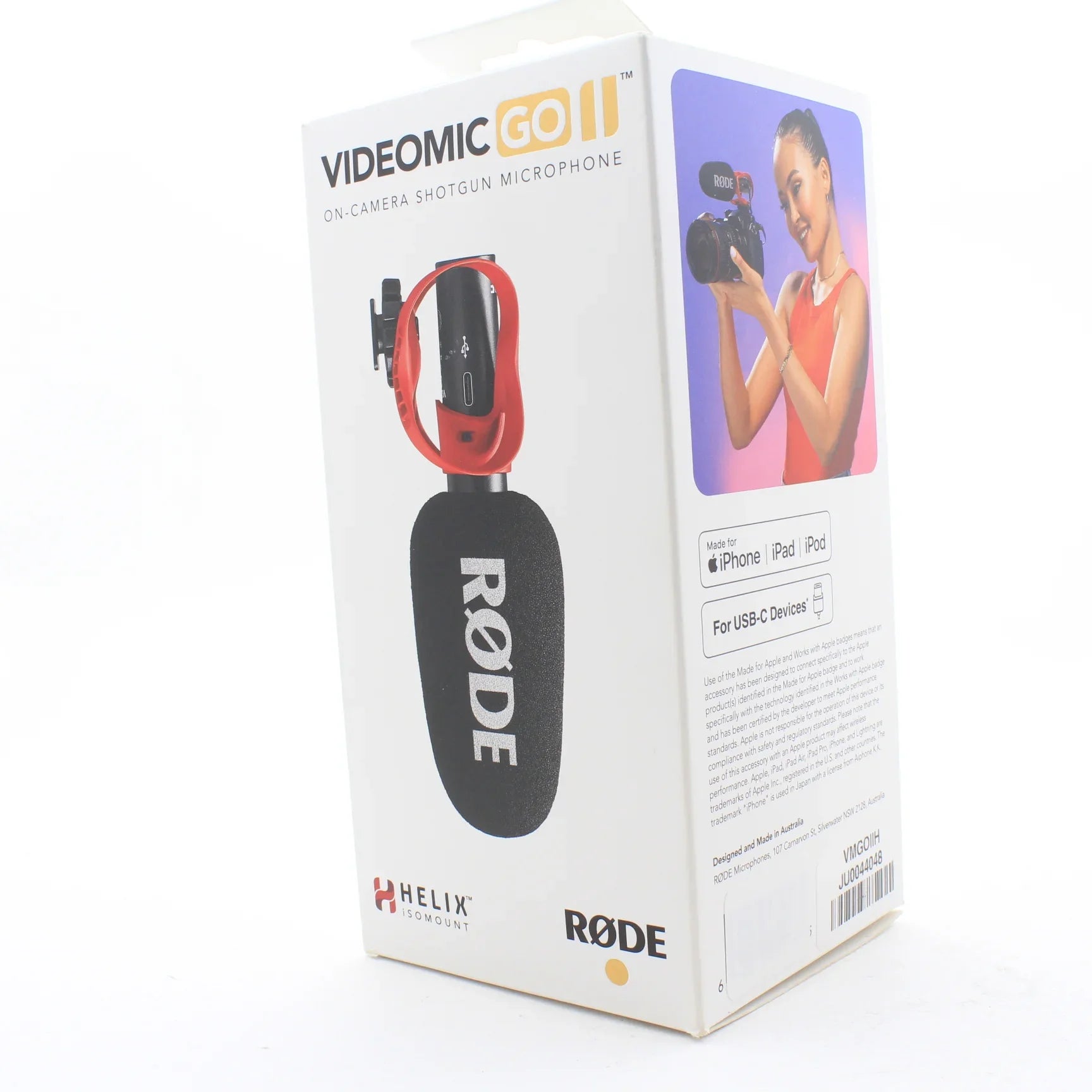 * OPEN BOX EXCELLENT * RODE VideoMic GO II-H Ultracompact Analog/USB Camera-Mount Shotgun Microphone at PROCAM | procam.com