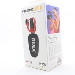 * OPEN BOX EXCELLENT * RODE VideoMic GO II-H Ultracompact Analog/USB Camera-Mount Shotgun Microphone at PROCAM | procam.com