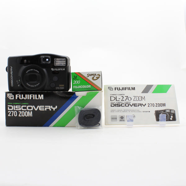 * USED * Fujifilm Discovery DL-270 Zoom 35mm Film Camera Boxed Like New-Tested