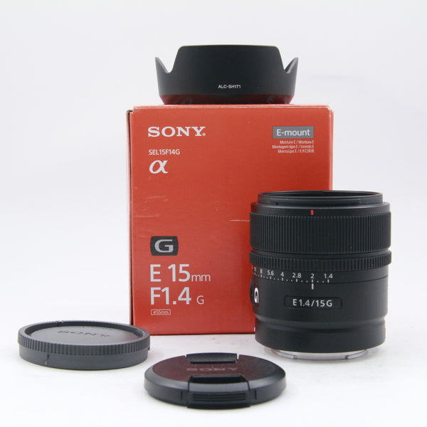 *** OPEN BOX Good *** Sony E 15mm f/1.4 G Lens