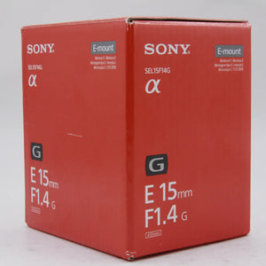 * OPEN BOX GOOD * Sony E 15mm f/1.4 G Lens at PROCAM | procam.com