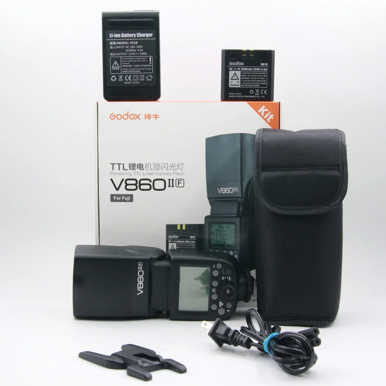 * OPEN BOX GOOD * Godox VING V860IIF TTL Li-Ion Flash Kit for Fujifilm Cameras at PROCAM | procam.com