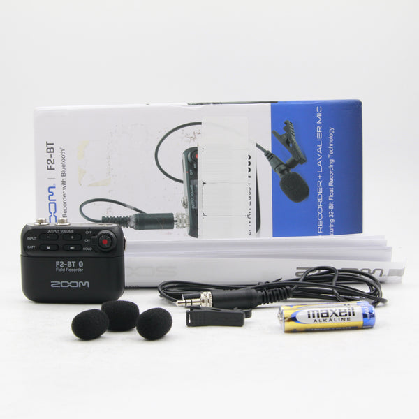 *** AS IS *** Zoom F2-BT Ultracompact Bluetooth-Enabled Portable Field Recorder with Lavalier Microphone