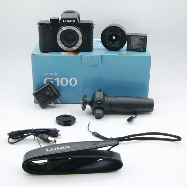 *** OPEN BOX EXCELLENT *** Panasonic Lumix DC-G100 Mirrorless Digital Camera with 12-32mm Lens and Tripod Grip Kit