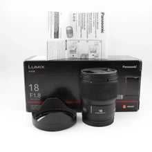 * OPEN BOX EXCELLENT * Panasonic Lumix S 18mm f/1.8 Lens (Leica L-Mount)