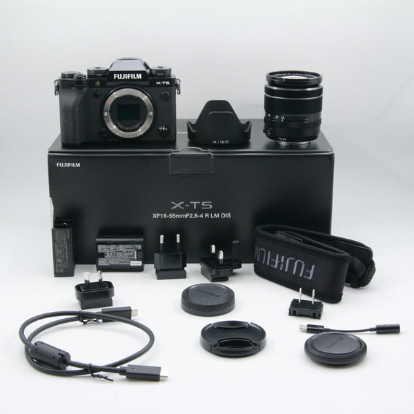 *** OPEN BOX Excellent *** FUJIFILM X-T5 Mirrorless Camera with XF 18-55mm f/2.8-4 R LM OIS Lens (Black)