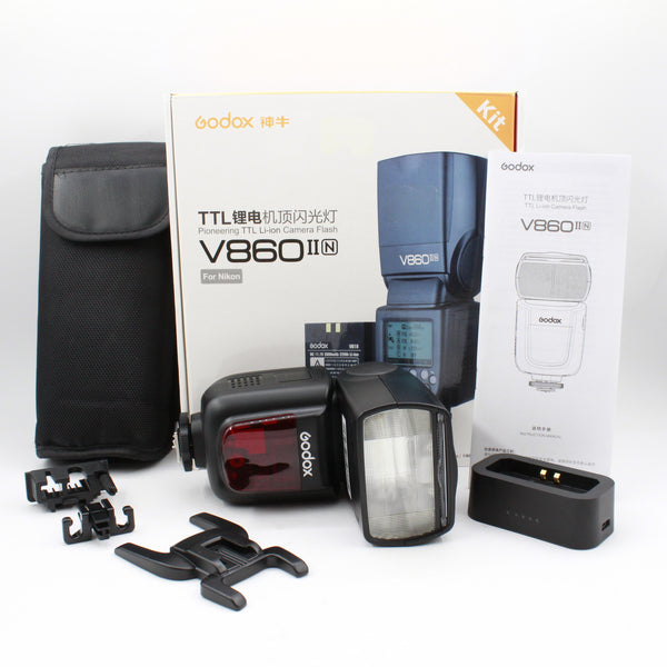 *** USED *** Godox VING V860IIN TTL Li-Ion Flash Kit for Nikon Cameras (NO BATTERY)