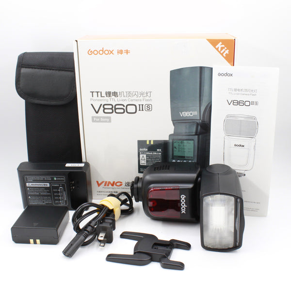 * OPEN BOX EXCELLENT * Godox VING V860IIS TTL Li-Ion Flash Kit for Sony Cameras