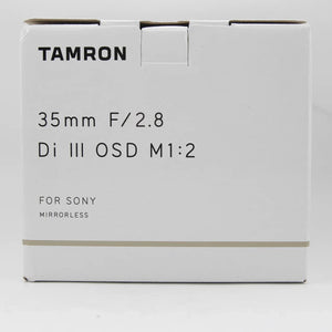 * OPEN BOX EXCELLENT * Tamron 35mm f/2.8 Di III OSD M 1:2 Lens for Sony E at PROCAM | procam.com