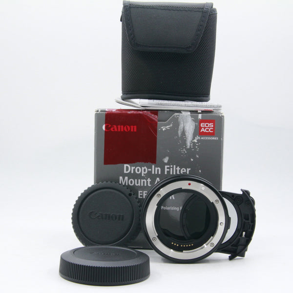 *** OPEN BOX EXCELLENT *** Canon EF-EOS R Drop-in Filter RF Lens Mount Adapter with Drop-in Circular Polarizing Filter A