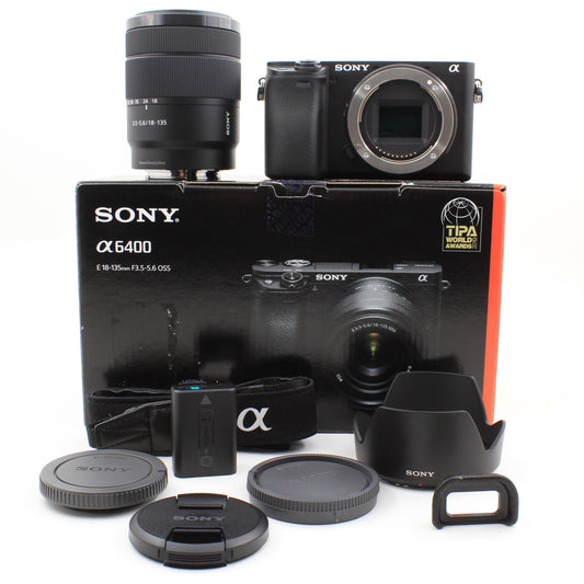 * OPEN BOX FAIR * Sony a6400 Mirrorless Digital Camera with E 18-135mm f/3.5-5.6 OSS Lens