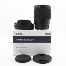 * OPEN BOX EXCELLENT * Sigma 16mm f/1.4 DC DN Contemporary Lens for FUJIFILM X