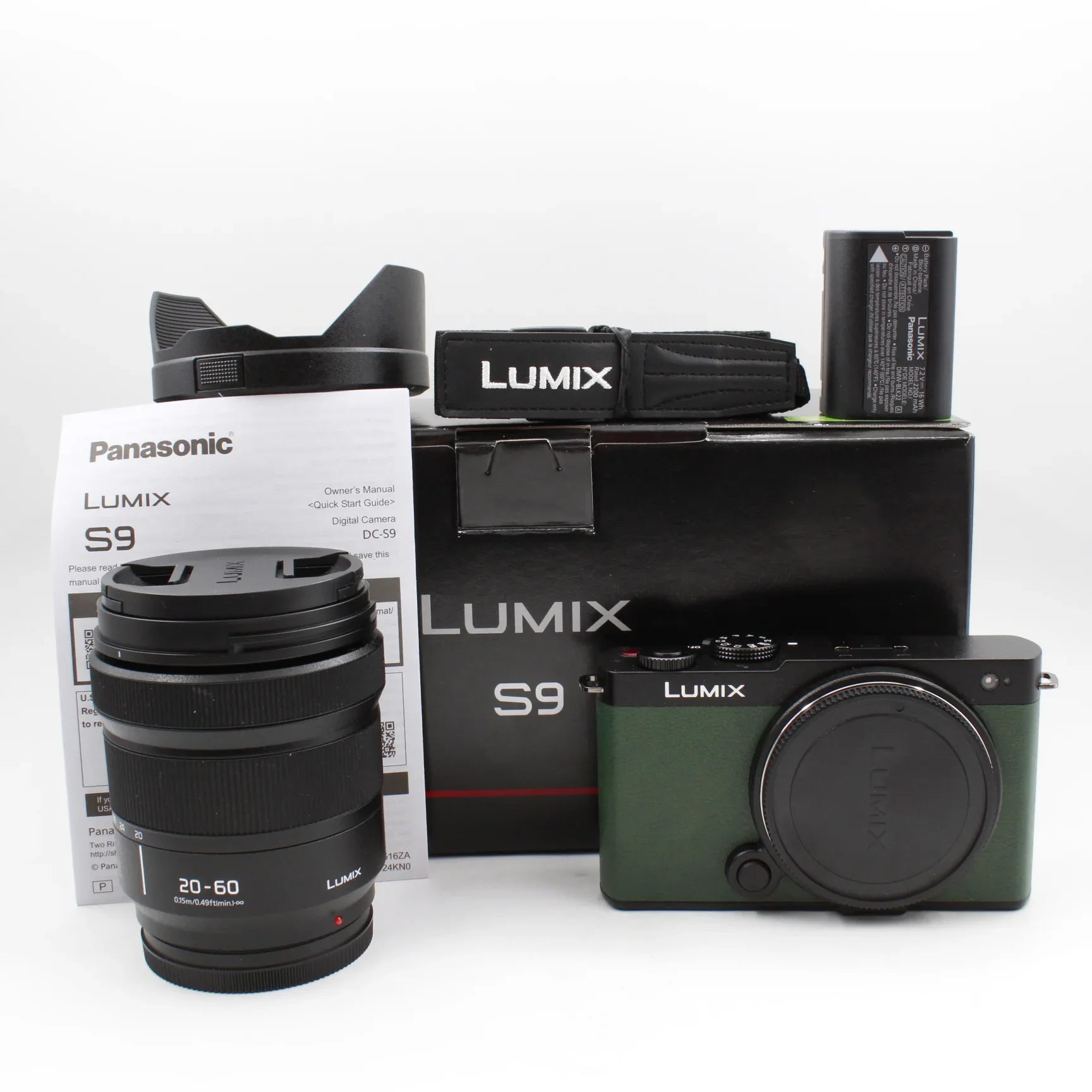* OPEN BOX EXCELLENT * Panasonic Lumix S9 Mirrorless Camera with S 20-60mm f/3.5-5.6 Lens (Dark Olive) at PROCAM | procam.com