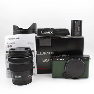 * OPEN BOX EXCELLENT * Panasonic Lumix S9 Mirrorless Camera with S 20-60mm f/3.5-5.6 Lens (Dark Olive) at PROCAM | procam.com