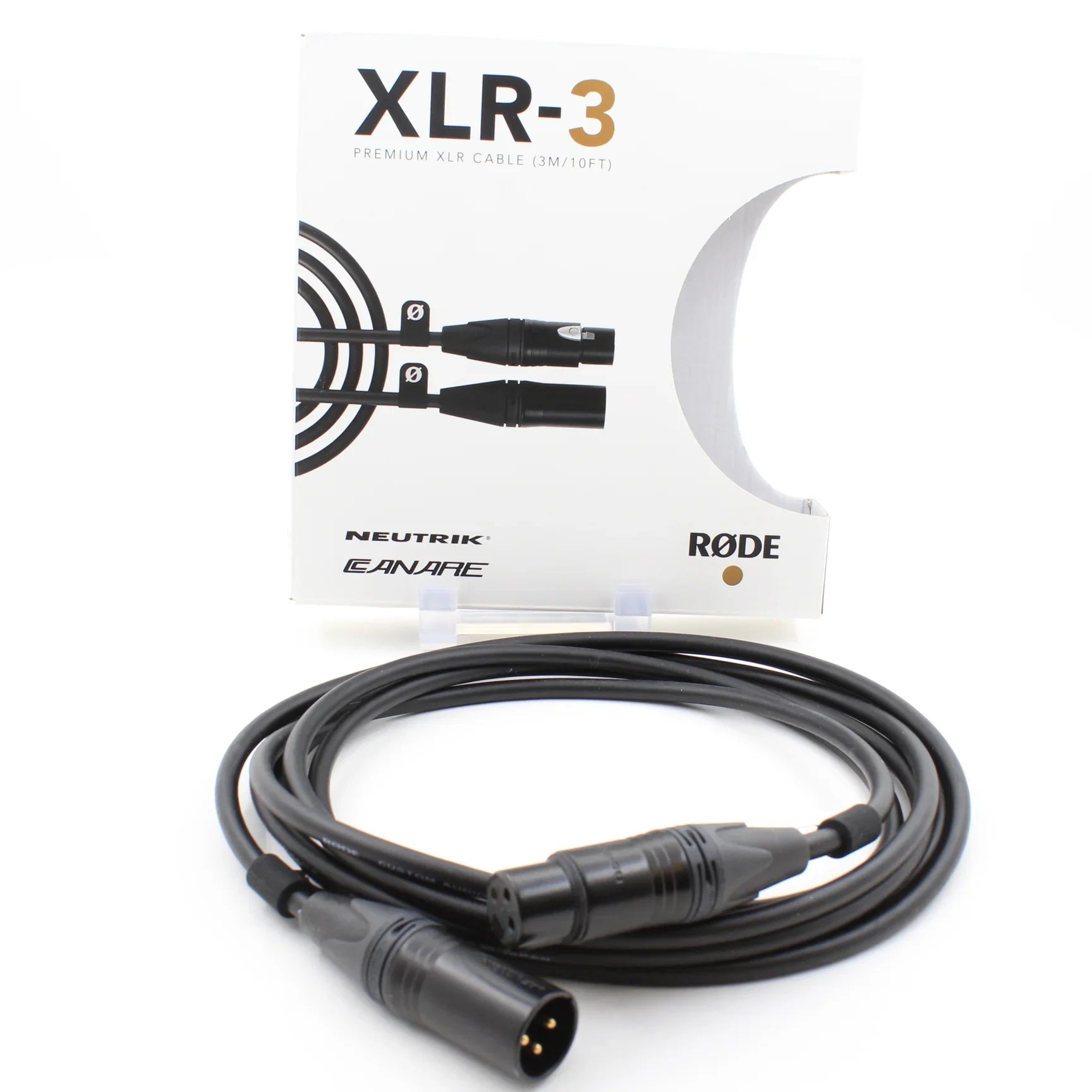 * OPEN BOX EXCELLENT * RODE XLR Male to Female Cable - 9.8' (Black) at PROCAM | procam.com