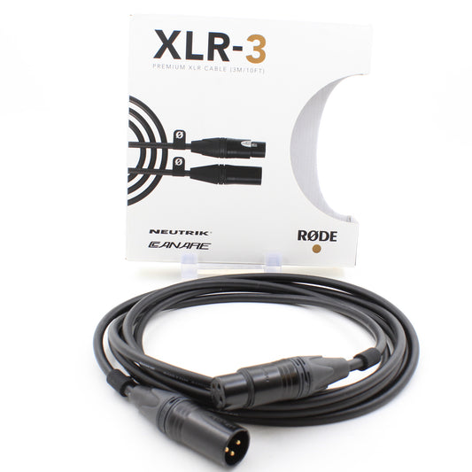 * OPEN BOX EXCELLENT * RODE XLR Male to Female Cable - 9.8' (Black)