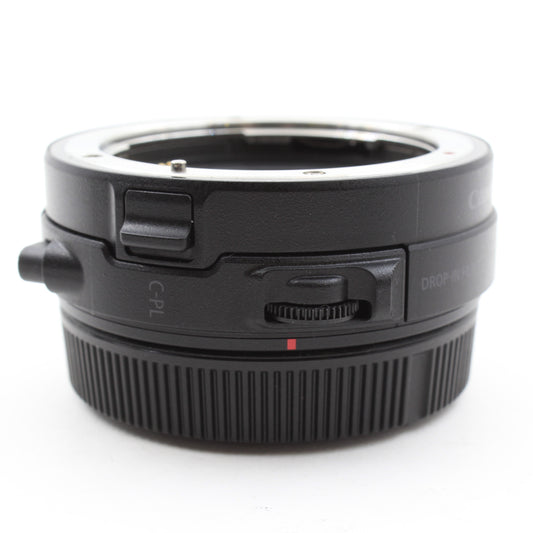* OPEN BOX GOOD * Canon EF-EOS R Drop-in Filter RF Lens Mount Adapter with Drop-in Circular Polarizing Filter A