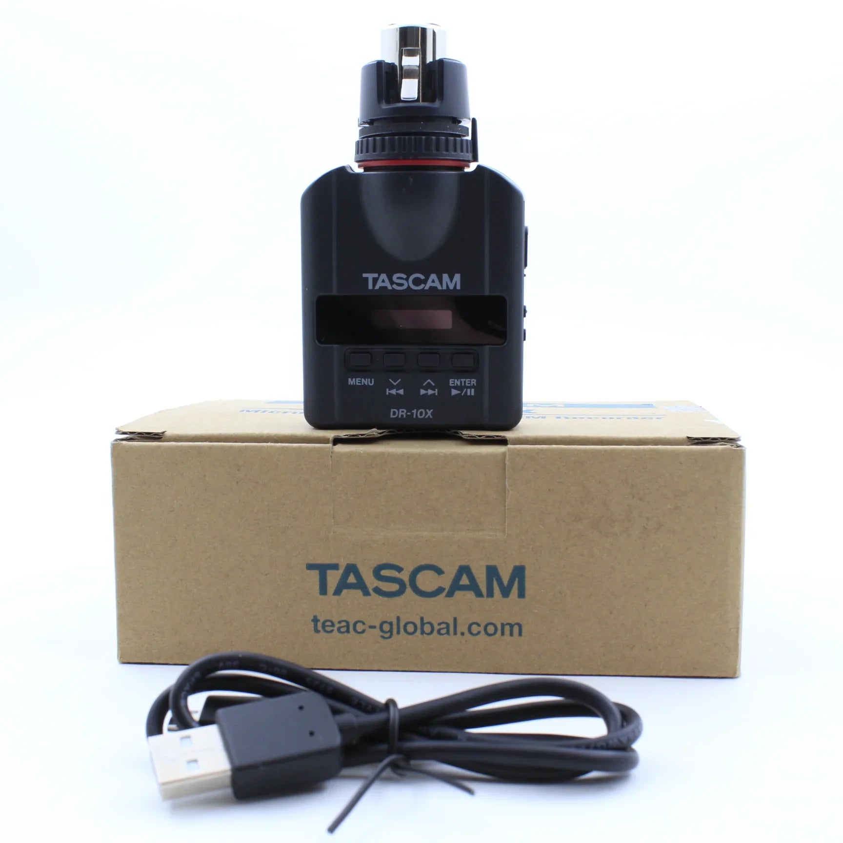 * OPEN BOX GOOD * Tascam DR-10X Portable Stereo Recorder for ENG Microphones at PROCAM | procam.com