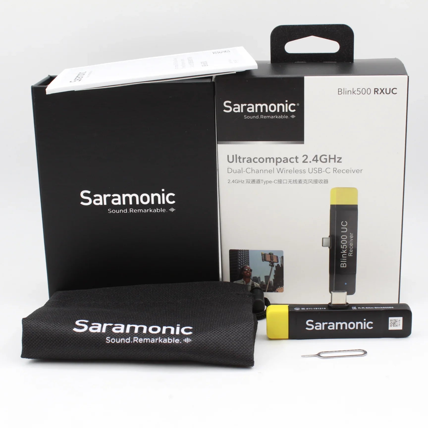 * OPEN BOX EXCELLENT * Saramonic Blink 500 RXUC Dual-Channel Digital Wireless Receiver for USB Type-C Devices (2.4 GHz) at PROCAM | procam.com