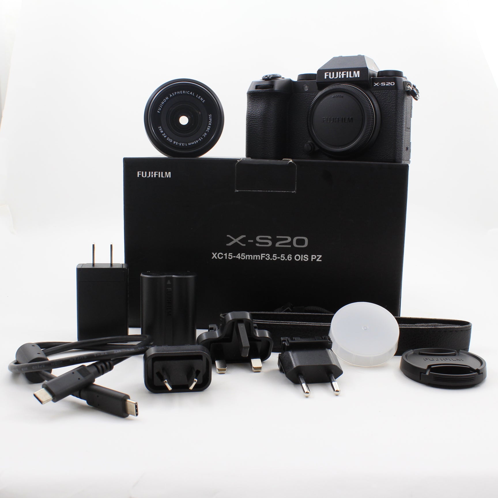 * OPEN BOX GOOD * FUJIFILM X-S20 Mirrorless Camera with 15-45mm Lens (Black)