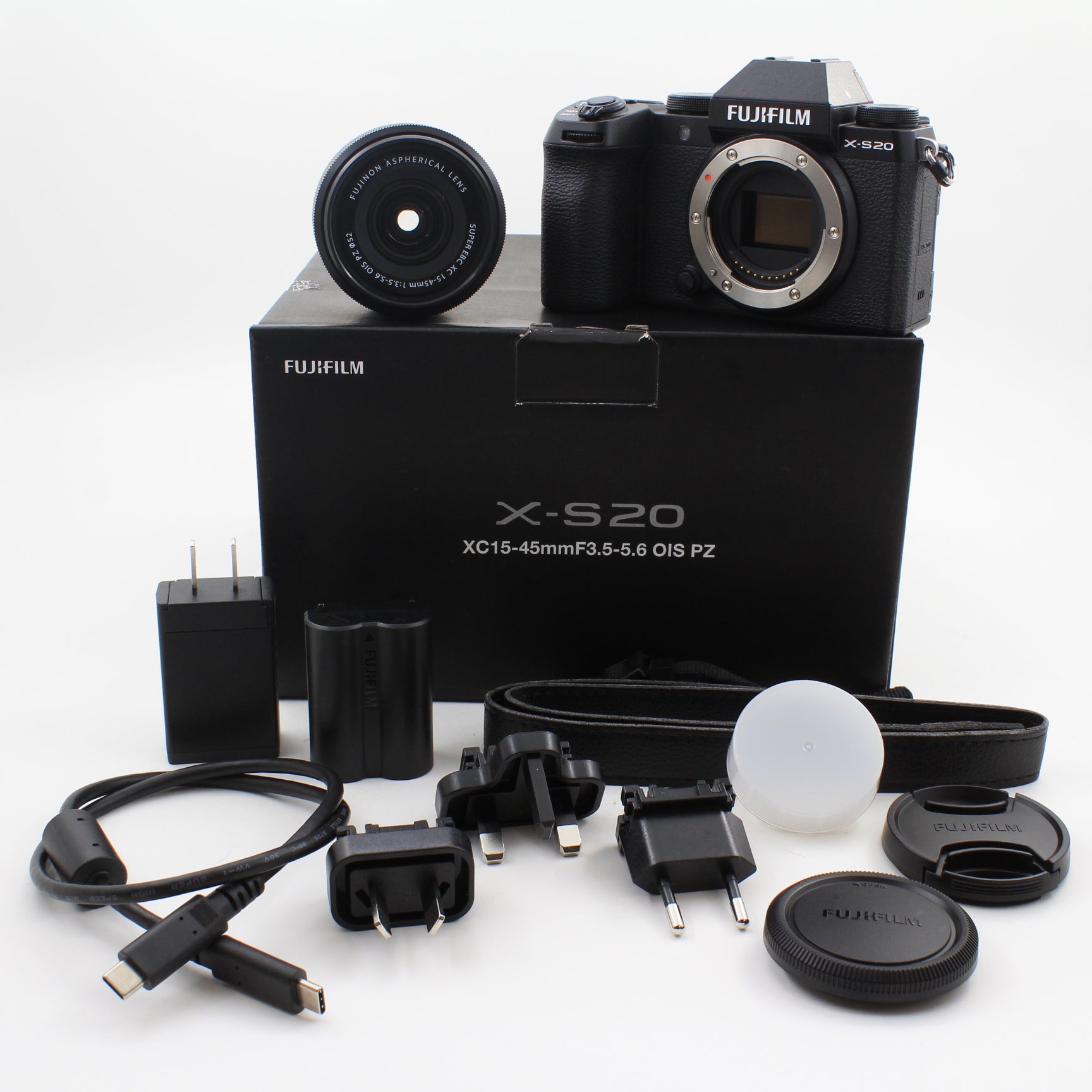 * OPEN BOX GOOD * FUJIFILM X-S20 Mirrorless Camera with 15-45mm Lens (Black)