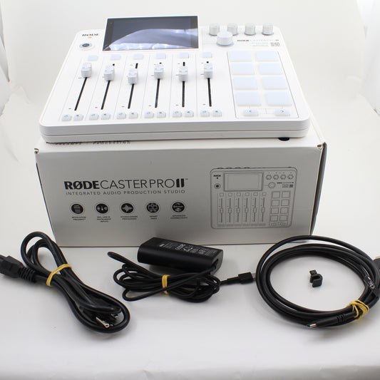 * OPEN BOX GOOD * RODE RODECaster Pro II Integrated Audio Production Studio (White)