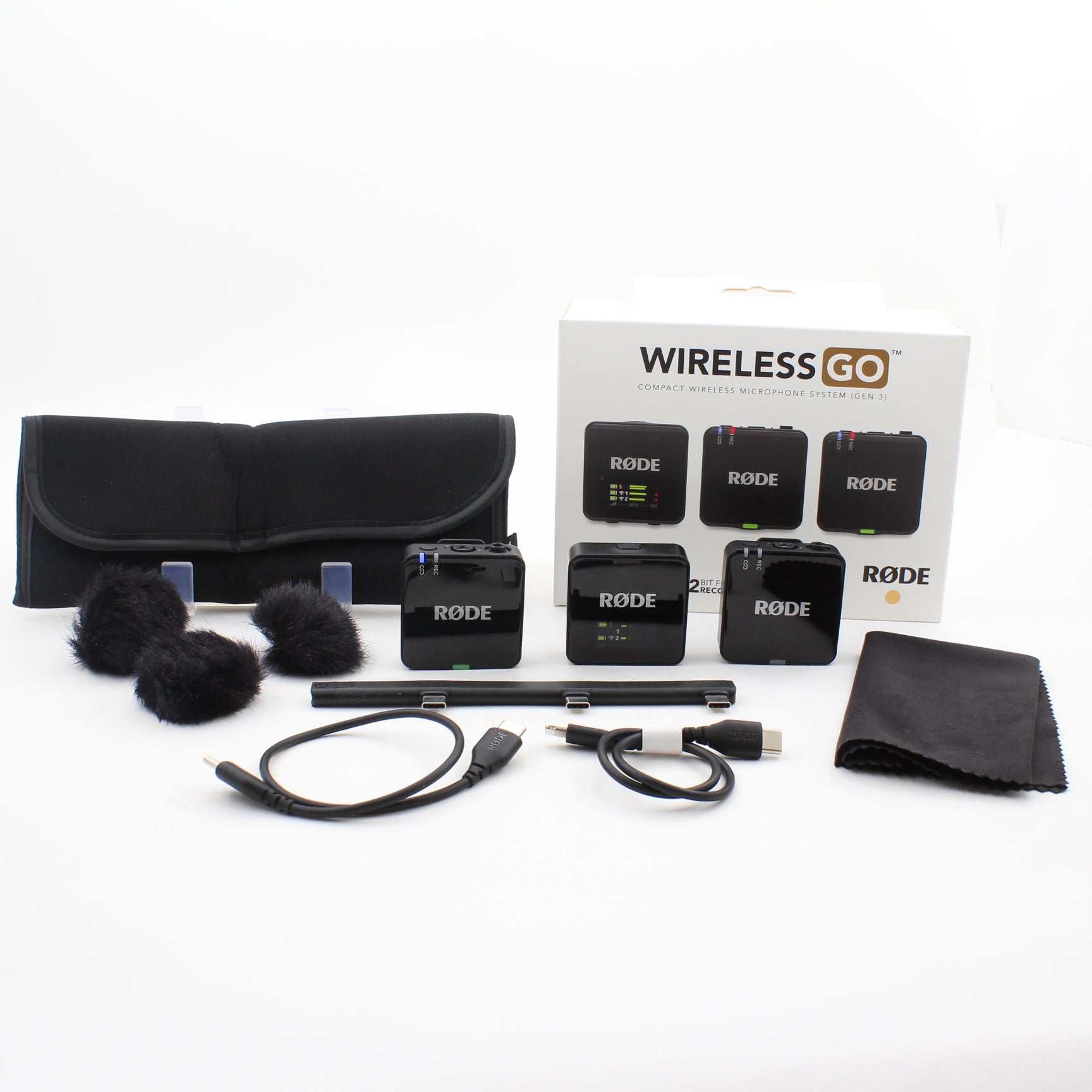 * OPEN BOX GOOD * RODE Wireless GO (Gen 3) 2-Person Compact Digital Wireless Microphone System/Recorder (2.4 GHz, Black)