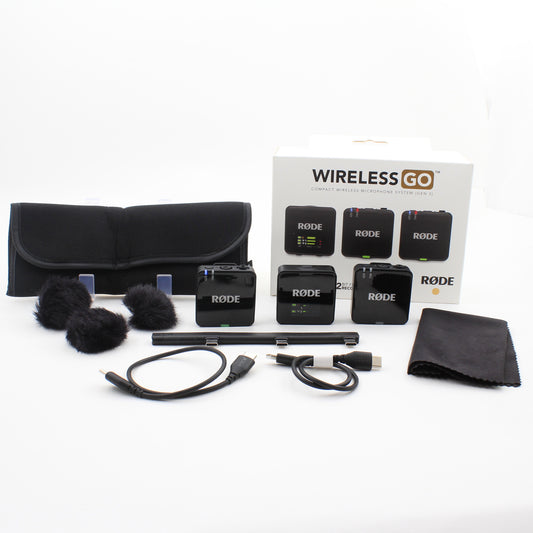 * OPEN BOX GOOD * RODE Wireless GO (Gen 3) 2-Person Compact Digital Wireless Microphone System/Recorder (2.4 GHz, Black)