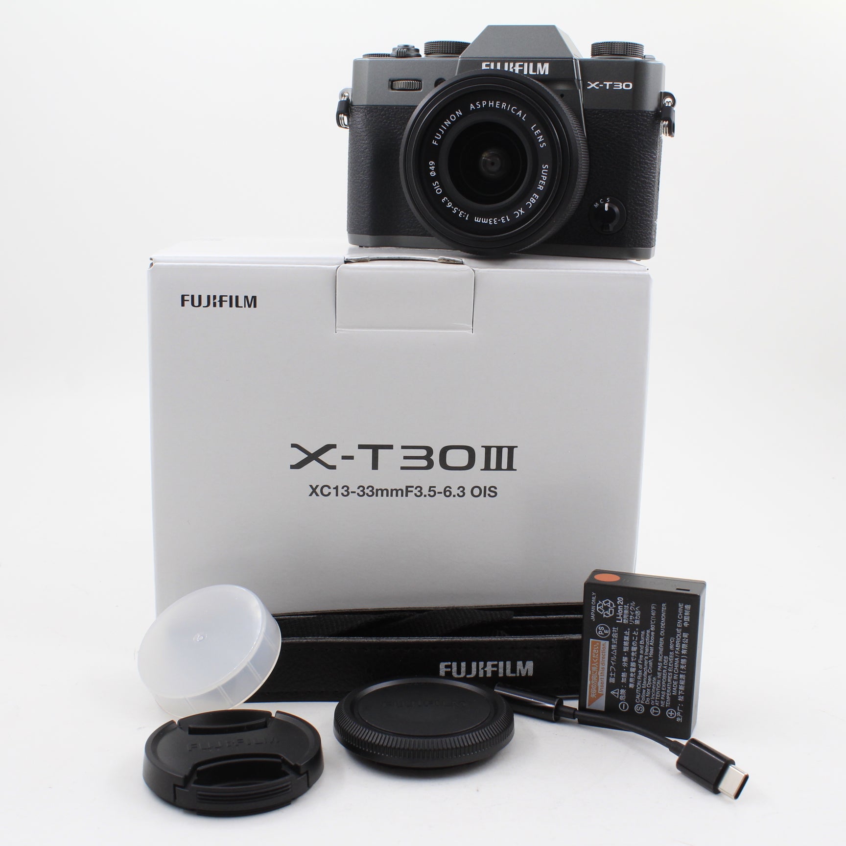 * OPEN BOX EXCELLENT * FUJIFILM X-T30 III Mirrorless Digital Camera with XC 13-33mm f/3.5-6.3 OIS Lens Kit (Charcoal Silver)