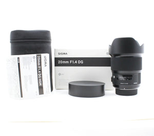 * OPEN BOX EXCELLENT * Sigma 20mm f/1.4 DG HSM ART Lens for Nikon F at PROCAM | procam.com