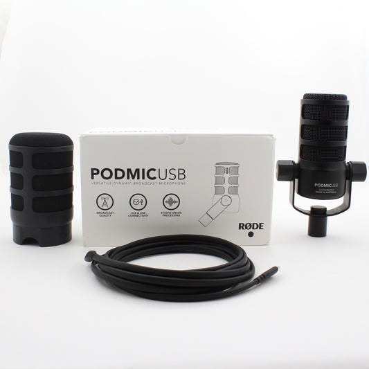 * OPEN BOX FAIR * RODE PodMic USB and XLR Dynamic Broadcast Microphone
