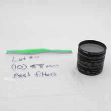 * USED * Lot #4 (10) 58mm Lens Filters