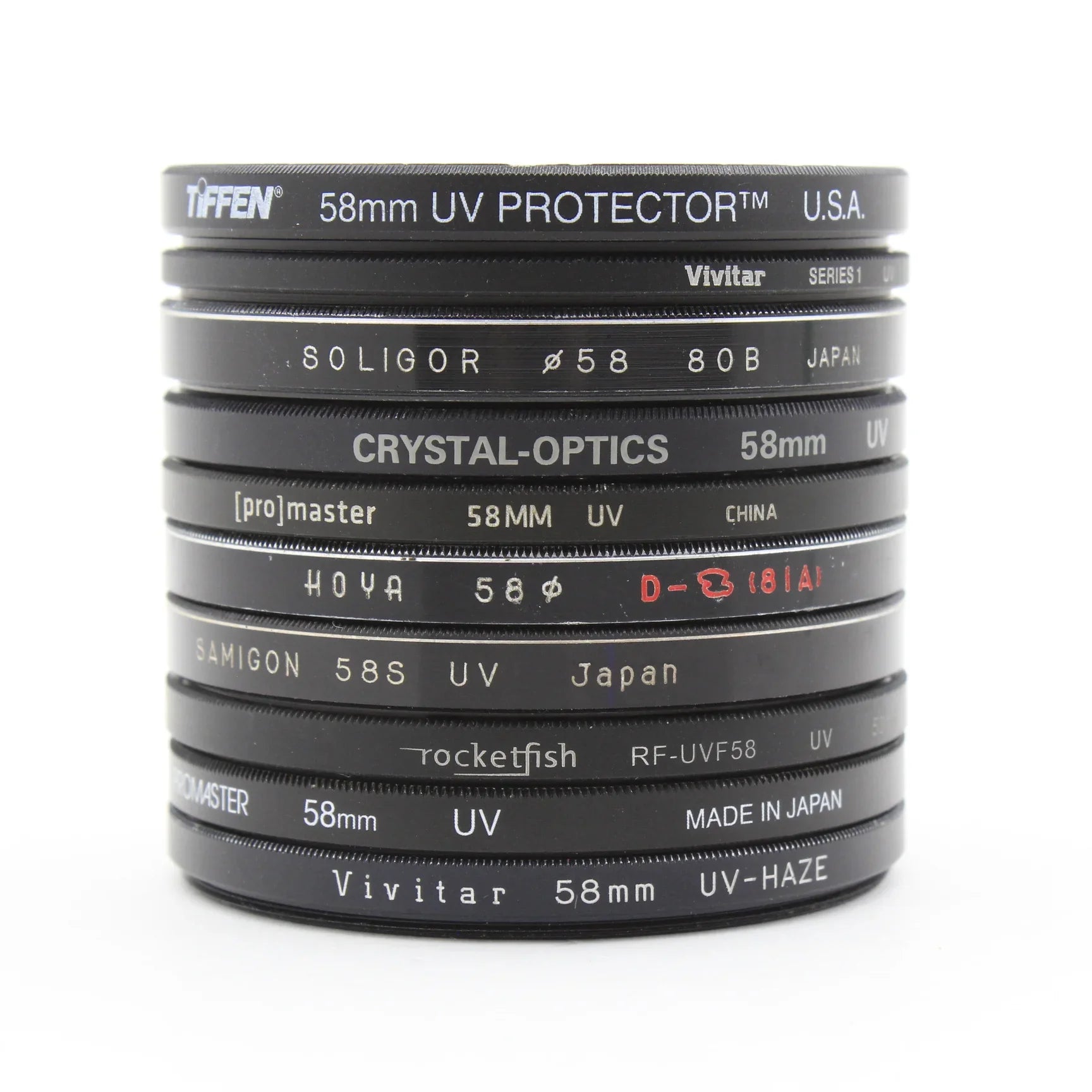 * USED * Lot #4 (10) 58mm Lens Filters at PROCAM | procam.com