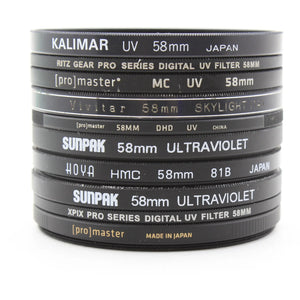 * USED * Lot #1 (10) 58mm Lens Filters at PROCAM | procam.com